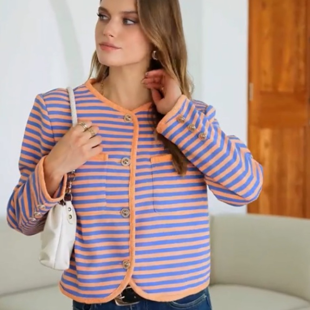 Classic Stripe Cardigan